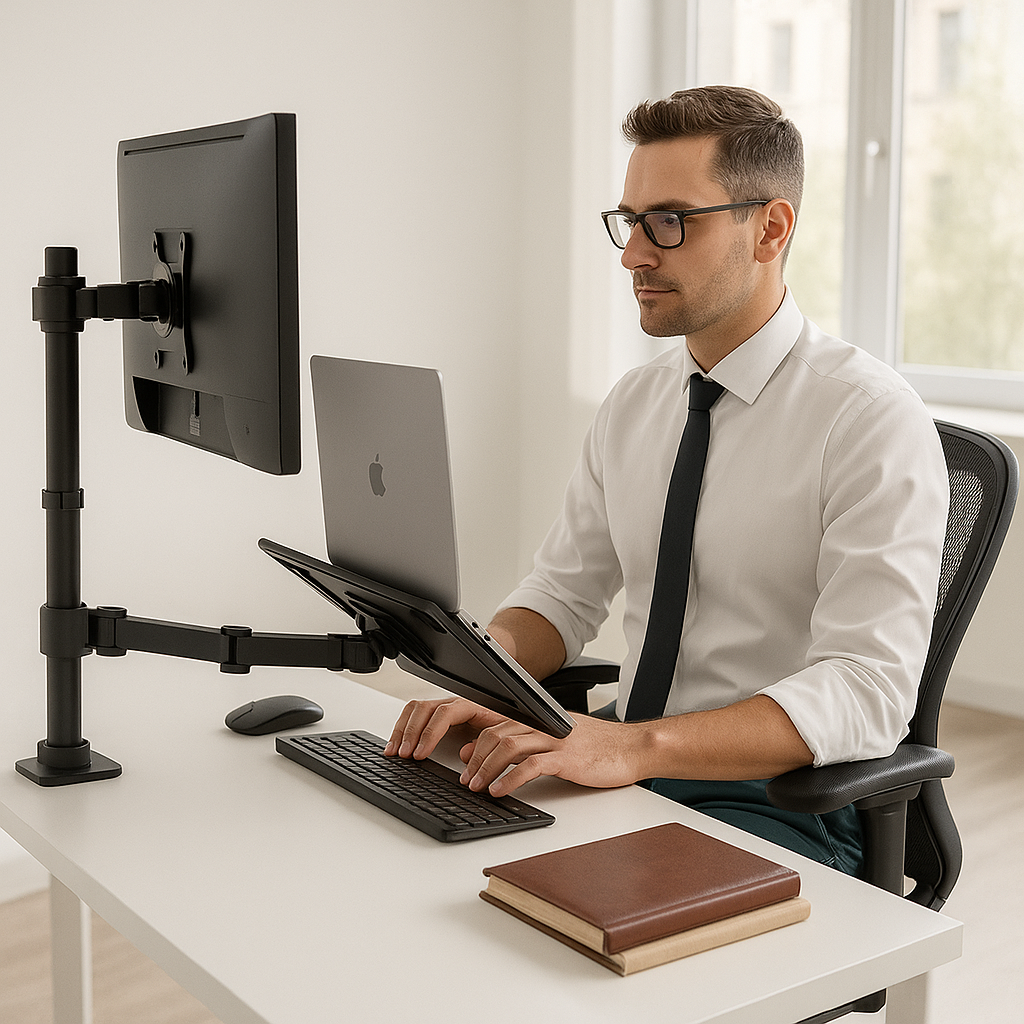 SOPORTE ERGONÓMICO MONITOR Y PORTÁTIL